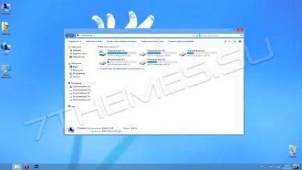 A csomag kialakítása neon bőr csomag a Windows 7