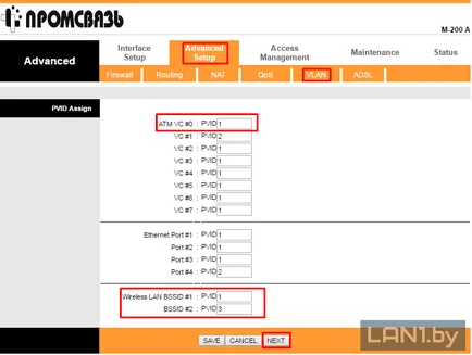 Beállítása a modem router üzemmódban m200a - technikai támogatás Beltelecom