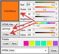 Program pentru a determina culoarea