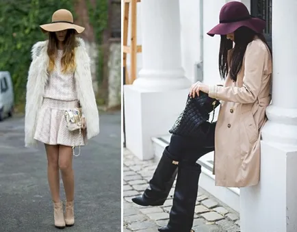 От какво да се носят жените шапка есента сливане на стилове