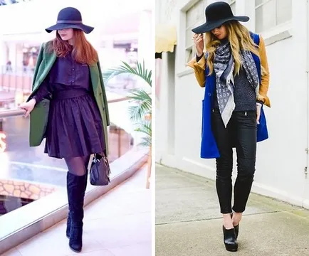 От какво да се носят жените шапка есента сливане на стилове