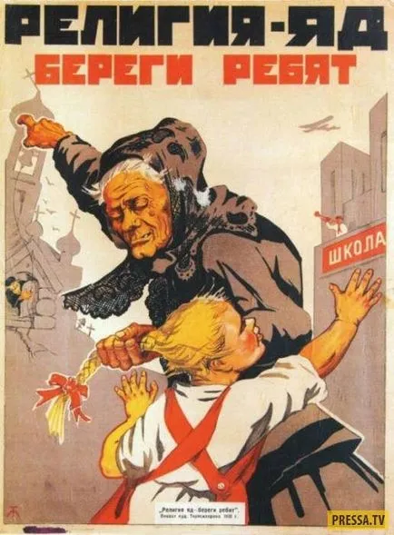 Szovjet propaganda plakátok tükrözi az élet (21 fotó) pokol
