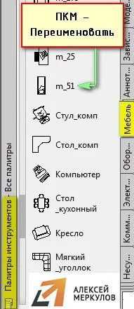 Създаване на блок библиотека в AutoCAD