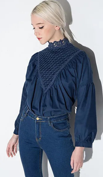 tendință elegant pentru orice ocazie - bluză denim