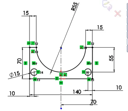 Készítsen egy egyszerű modell segítségével SolidWorks vázlat, CAD-Journal