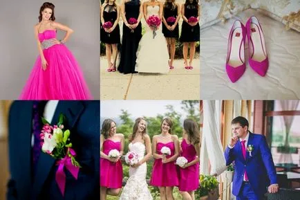 Nunta în fuchsia sau de design violet în stilul de nunta