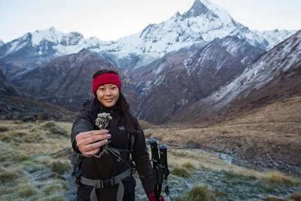 sesiune foto de nunta în munții din Nepal - povestea piesele noastre nebun la Annapurna