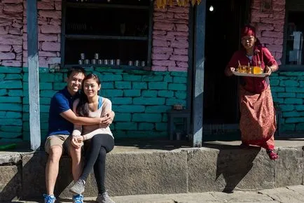 sesiune foto de nunta în munții din Nepal - povestea piesele noastre nebun la Annapurna