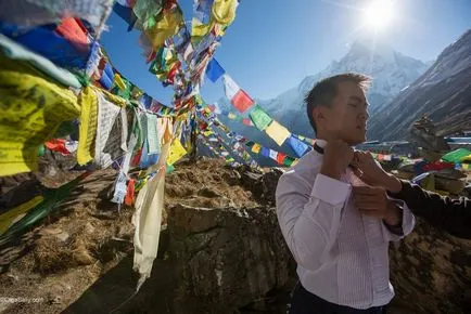 sesiune foto de nunta în munții din Nepal - povestea piesele noastre nebun la Annapurna