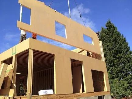 Az építés egy kocka ház, mint egy modern alternatíva a tégla ház - 21 db