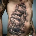 Valoarea barca cu panze tatuaje, schițe motivante și fotografii de tatuaje