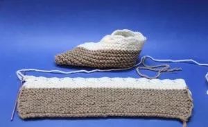 Papuci Sledkov ace Descrierea procesului de tricotat