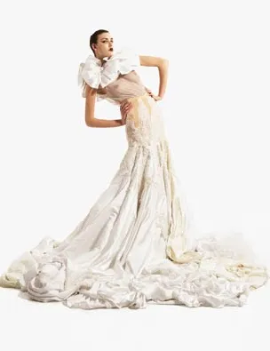 Сватбена рокля от вестници, oblacco