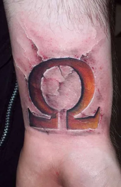 Tatuaj omega - valoare desene sau modele tatuaj și fotografii