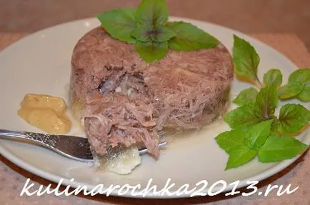 Porc carne de vită aspic - găti delicioase, frumos și confortabil!