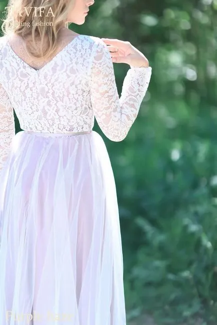 Сватбена рокля - лилава мъгла булчински салон Табита