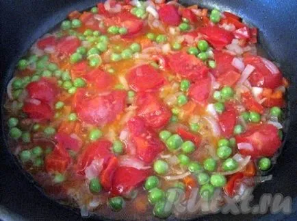 Тилапия със зеленчуци - рецепта със снимки