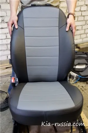 Инсталиране на седалката капаци за Kia Rio
