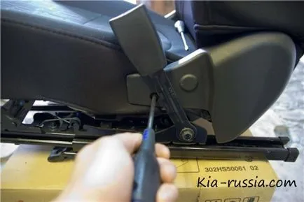 Инсталиране на седалката капаци за Kia Rio