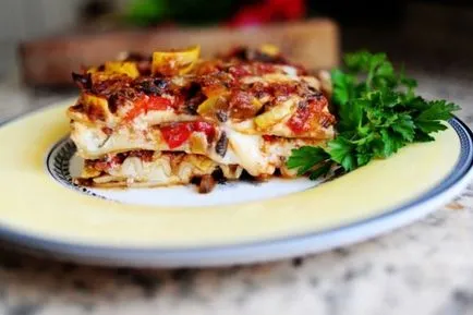 Vegetáriánus lasagna - egyszerű és finom!