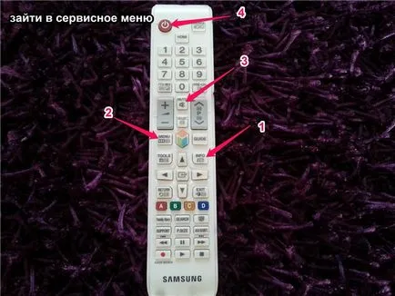 Вход за да видите разширен серия телевизори Samsung С, D, Е, F, Н, J, K с устройството за дистанционно управление