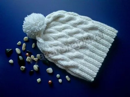 capac tricotate cu trese (ace) schema și descriere, pălării tricot