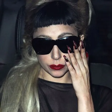 Nails Lady Gaga 20 manikűr lehetőségek a csillag