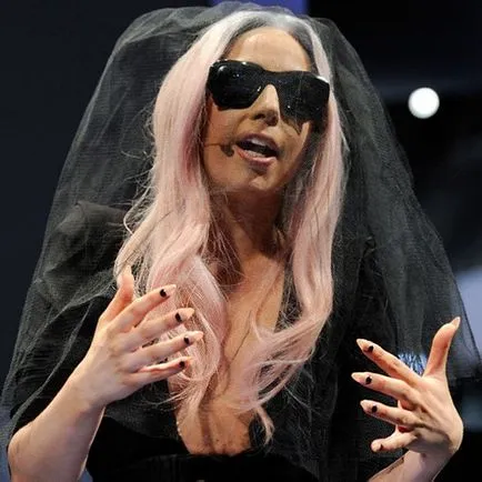 Nails Lady Gaga 20 manikűr lehetőségek a csillag