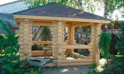 Градински мебели, изработени от дървени трупи със собствените си ръце особено конструктивни чертежи (снимки и видео)