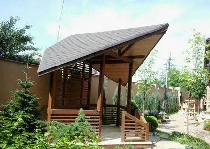 Gazebo în grădină și în țară cu propriile lor mâini opțiuni, proiectare, cum să construiască (16 poze)