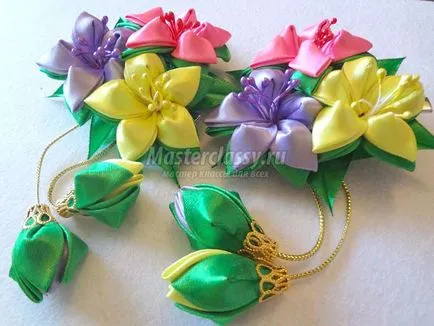 букети kanzashi