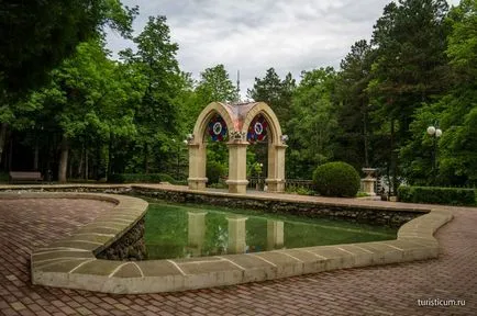 Kislovodsk Resort Park, obiectivele turistice ale parcului inferior