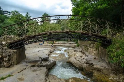 Кисловодск Resort Park, забележителностите на по-ниска парка