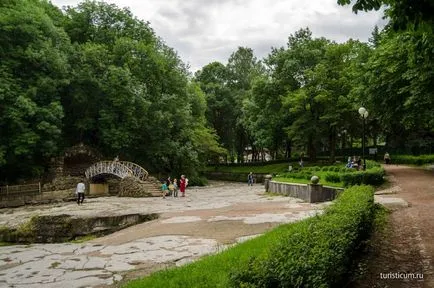 Kislovodsk Resort Park, az épületek alsó park