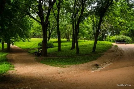 Kislovodsk Resort Park, az épületek alsó park