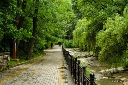 Kislovodsk Resort Park, az épületek alsó park