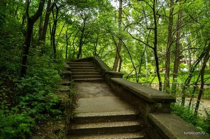 Kislovodsk Resort Park, az épületek alsó park