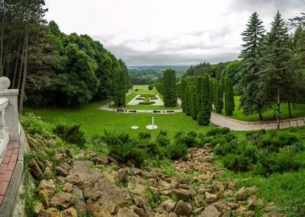 Kislovodsk Resort Park, az épületek alsó park