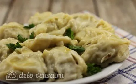 Manty hússal recept fotó - lépésről lépésre főzés hús Mantas