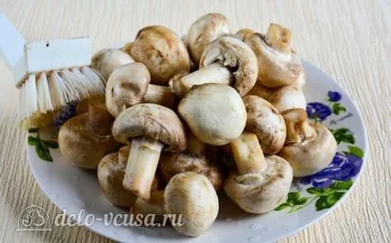 ciuperci marinate în casa, reteta cu o fotografie