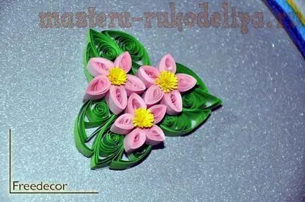 Майсторски клас на Квилинг цветя магнит за хладилник