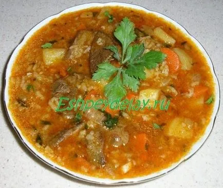 Mastava как да се готви супа на узбекски - рецепта със снимки