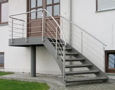 Външни стълби към тавански версии и монтаж на съоръжения