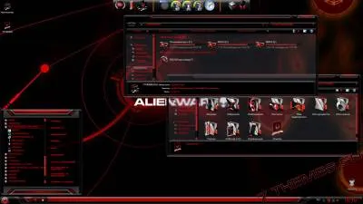 Design Pachet roșu Alienware pachet de piele pentru Windows 7
