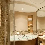 Мозаечни плочки за баня интериорен дизайн на снимката на