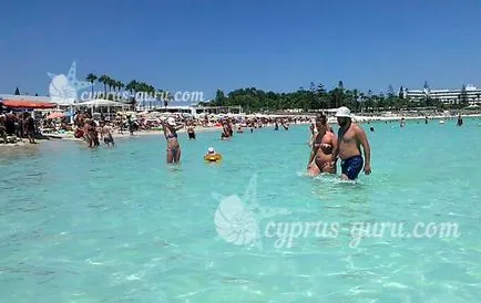 Plaja Nissi Beach în Cipru în Ayia Napa, fotografii și recenzii