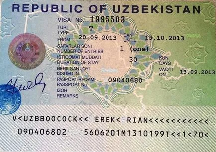 O excursie în Uzbekistan nevoie de pașaport românesc sau străin