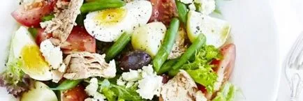 Salata Nicoise cu reteta de pui cu fotografie, recepton revista pentru femei