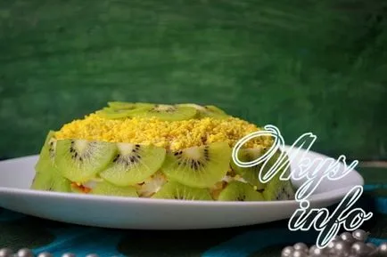 Saláta kiwi malachit karkötő - lépésről lépésre recept fotók