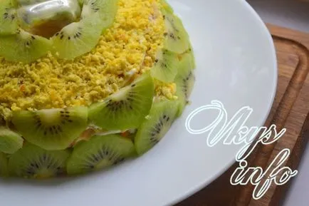 Saláta kiwi malachit karkötő - lépésről lépésre recept fotók